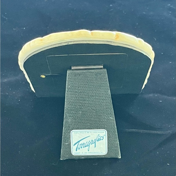 Vintage 1987 Terragrafics Design By Cara Marks Hand Painted Dinosaur Picture - Picture 8 of 9